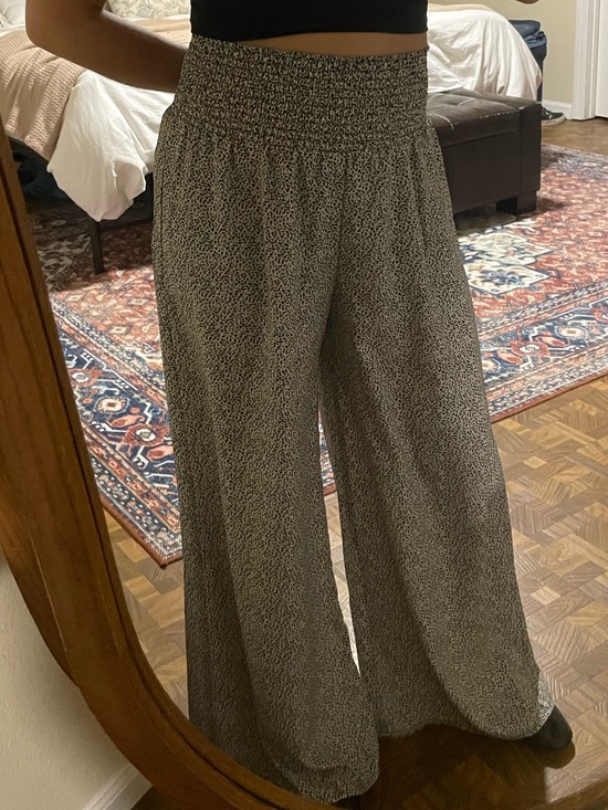 Sienna Sky Pants - Black and white dot flowy pants